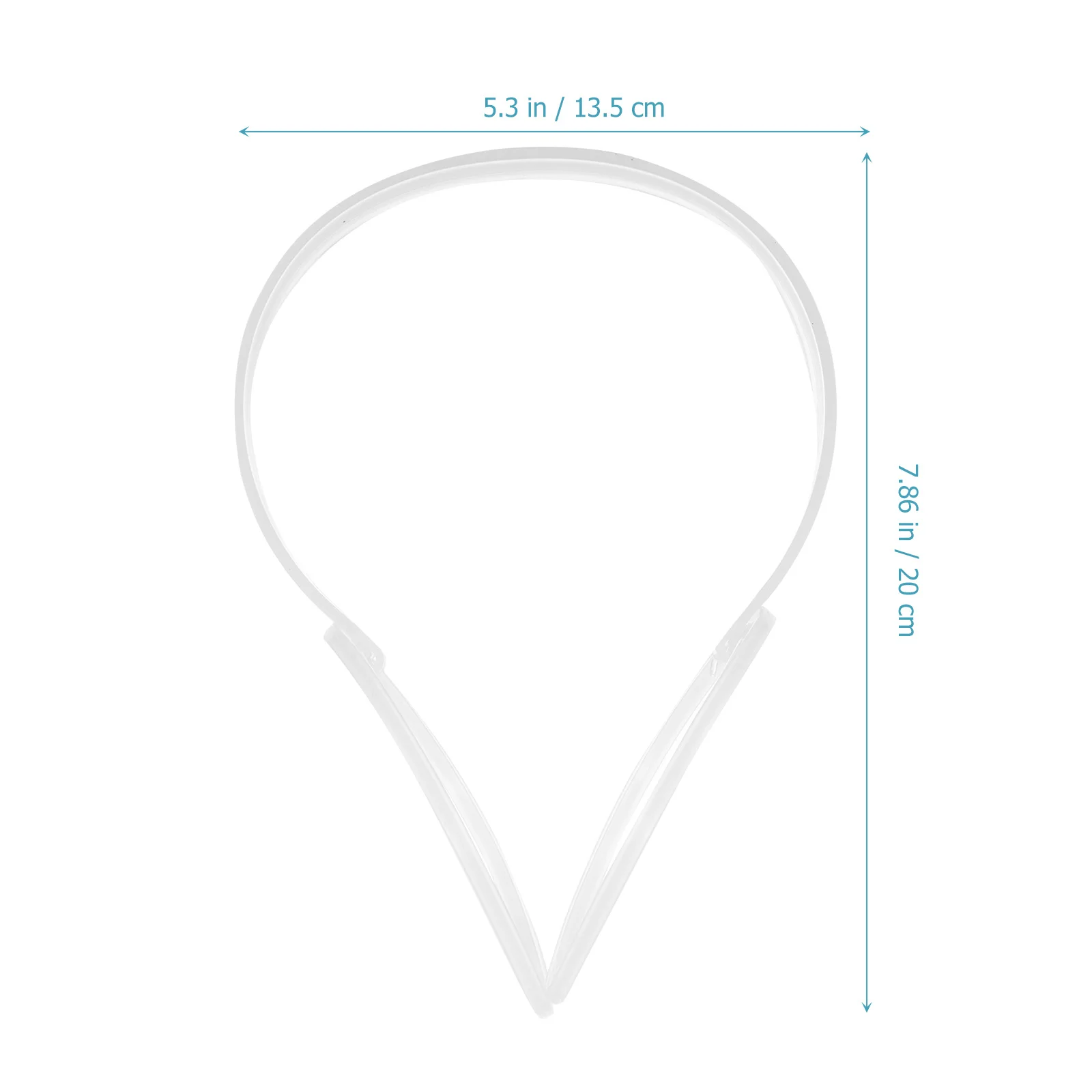 10Pcs Warm Earmuff Frame Holder Transparent Foldable Plastic DIY Earmuff Frame Rack Winter Ear Warmer Accessory