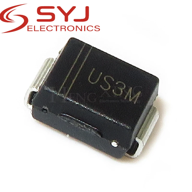 10piece US3MB SMC Silkscreen US3M 1000V/3A SMD Ultrafast Recovery Diode