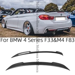 For BMW 4 Series F33 Convertible&M4 F83 P/CS/M4 Style Carbon fiber Rear Spoiler Trunk wing 2013-2020 430i 435i 440i M4