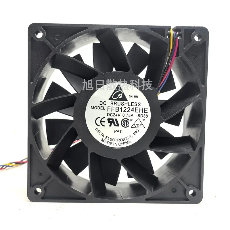 for Delta FFB1224EHE 120mm 12038 24V 0.75A High Speed Inverter Cooling Fan