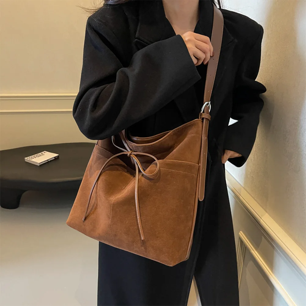 

Shoulder Bag for Women Adjustable Strap Tote Bag PU Leather with Zipper Handbag Satchel Bag for Work Travel