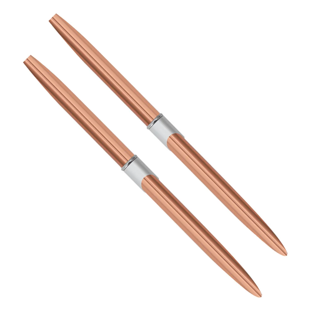 2 szt. Profesjonalny zestaw pędzli do zdobienia paznokci z metalową rączką i cienką końcówką do delikatnych wzorów, kompaktowy zestaw do manicure.