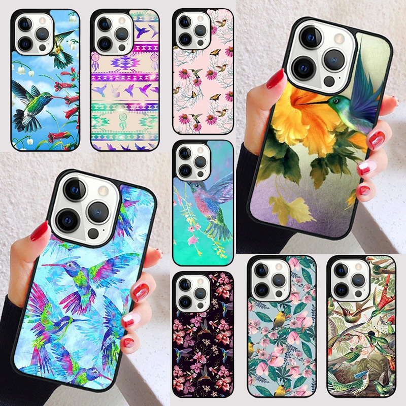 Hummingbird cover For iPhone 15 16 13 12 11 14 Pro Max Mini Max SE 2020 7 8 6S Plus Phone Case