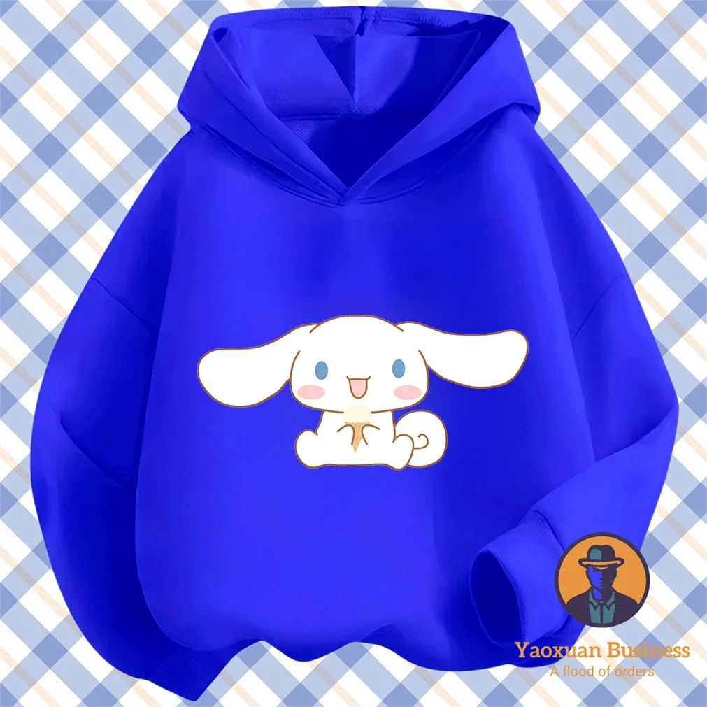 

Cartoon Print Autumn Winter Cinnamon Cotton Hoodie Fashion Students Kids 2-14Y Hot Sale