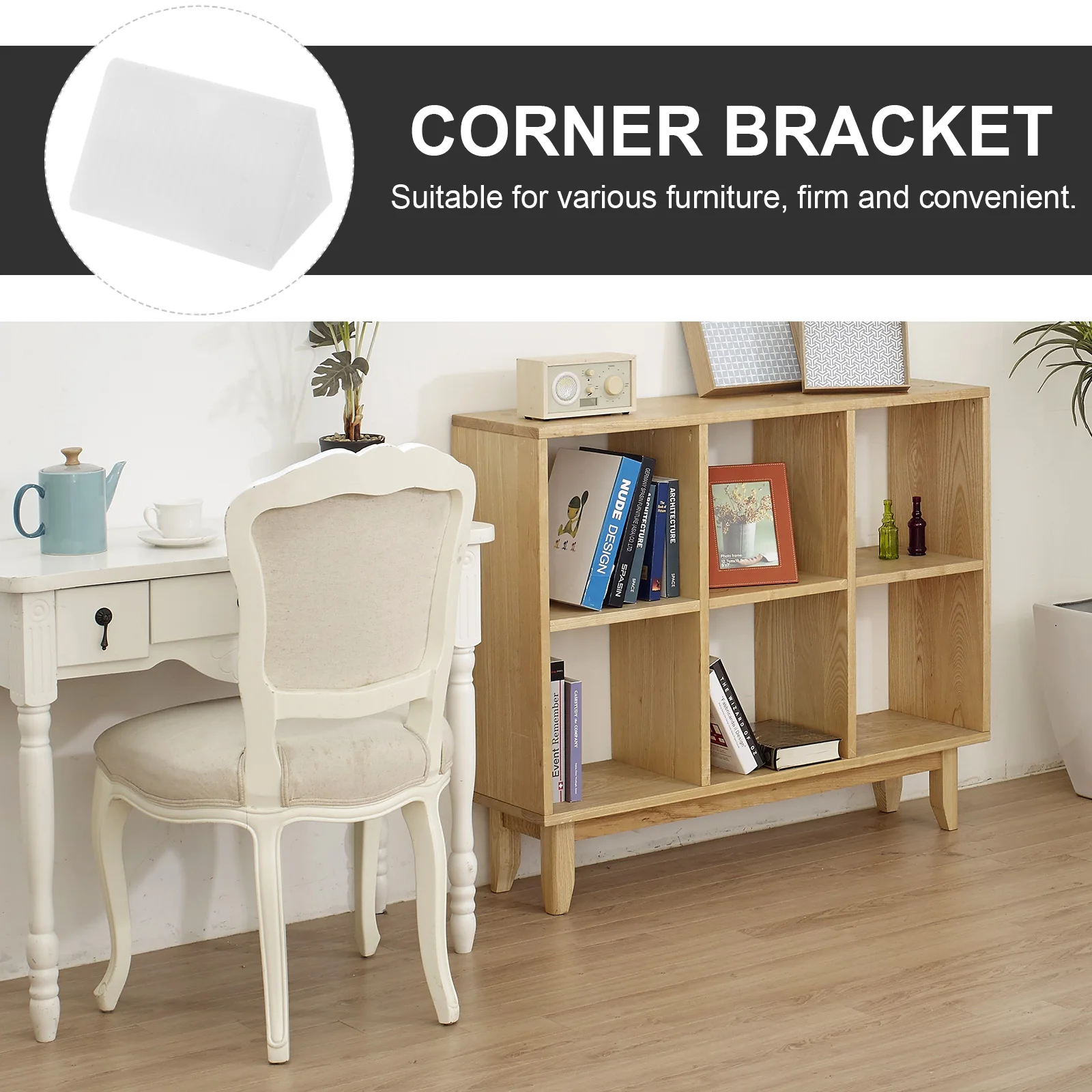 

Corner Shelf Brackets Cabinet Connector Kitchen Cabinets Plastic Furniture Brace Fastener