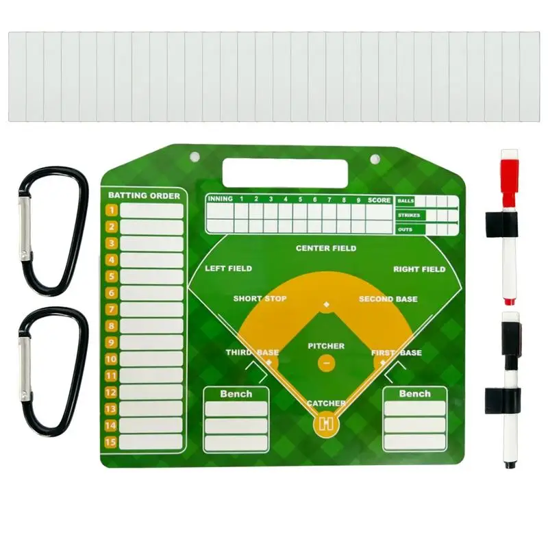 

Baseball Lineup Cards Magnetic Baseball Lineup Board Sturdy Reusable Baseball Clipboard Baseball Magnetic Lineup Board For