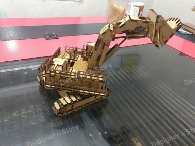 Imagem -03 - Modelo de Carro de Transmissão de Madeira Russo Corte Desenho Modelo cu para Plasma a Laser Cnc Metal Wood Art 32 Pcs