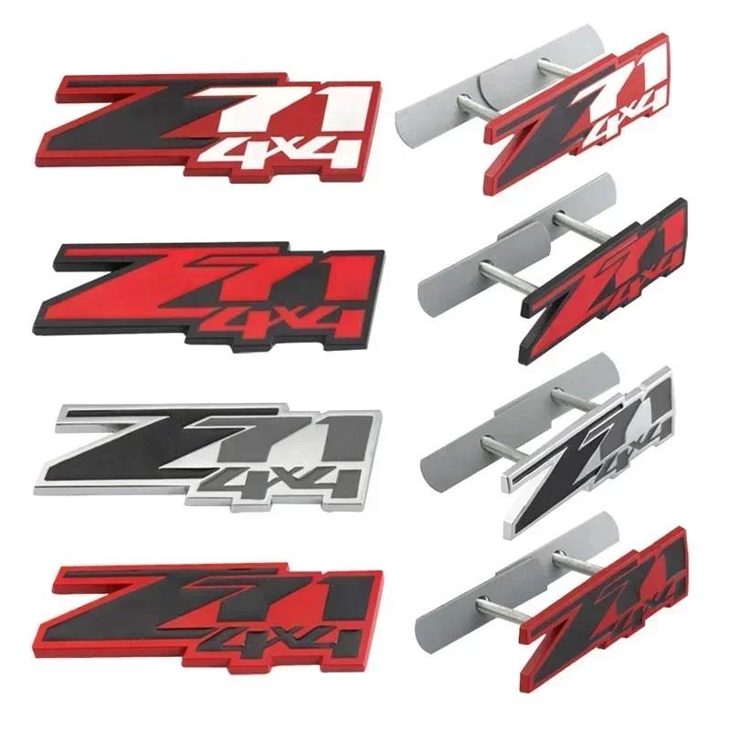 Auto 3D Metal Z71 4x4 Logo Emblem Badge Decal Car Sticker Front Hood Grill for Chevrolet Suburban Xtreme Silverado Accessories