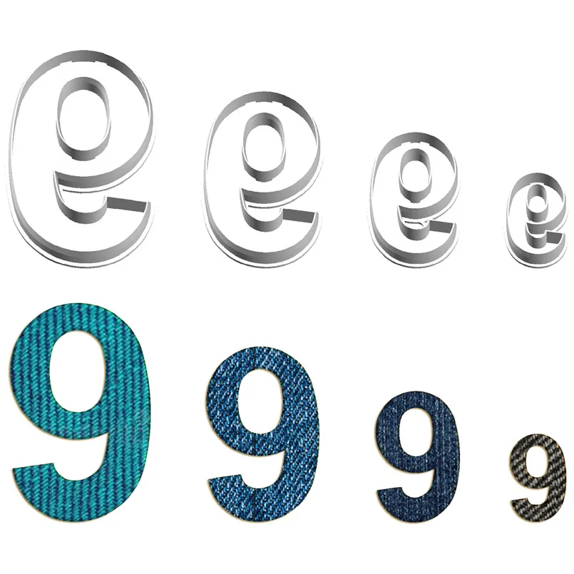 

Four Specification Cartoon Music Amusement,Number 9,Plastic Molds,Cake Fondant Tools,Cookie and Sushi Fruits Cutter