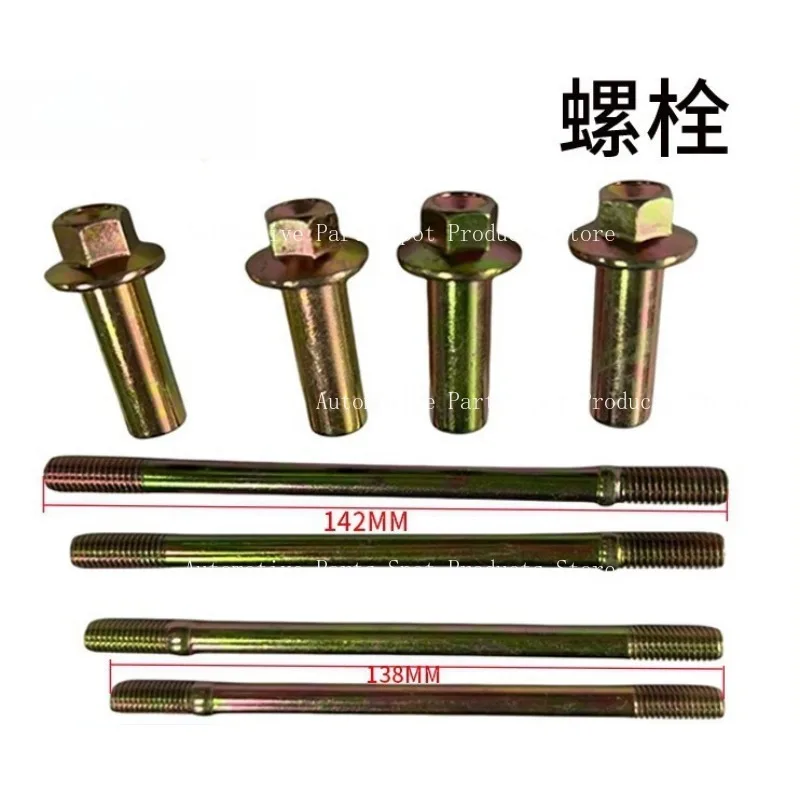 Motorcycle Cylinder Stud Bolt Nut Kit for Zongshen CG200 CG125 CG150 Engine Head Mounting Fasteners