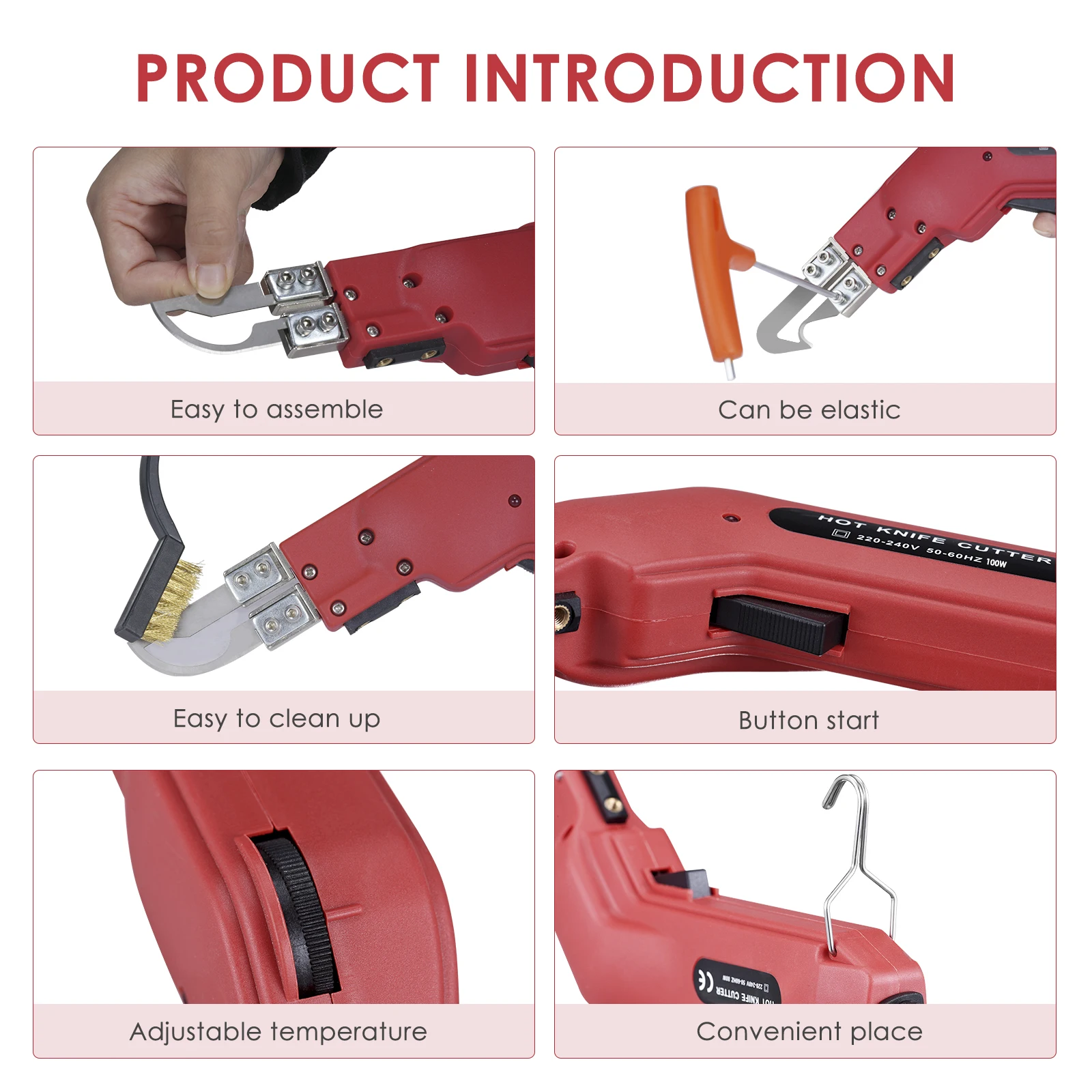 Foam Cutter Hot Knife 110/240V 100W Electric Foam Polystyrene Cutting Machine Styrofoam Cutter DIY Cutting Tools