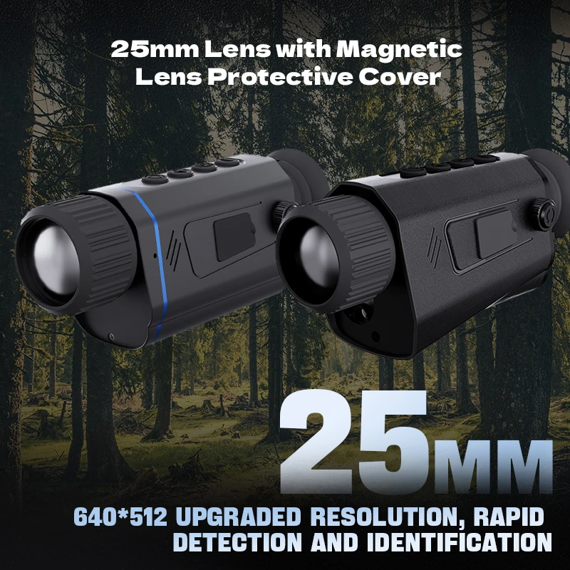 23S-625 Professional Monocular  Rangefinder 8x Magnification 25mm Multi-Coated Aluminum Lens Lightweight 30mm Mount