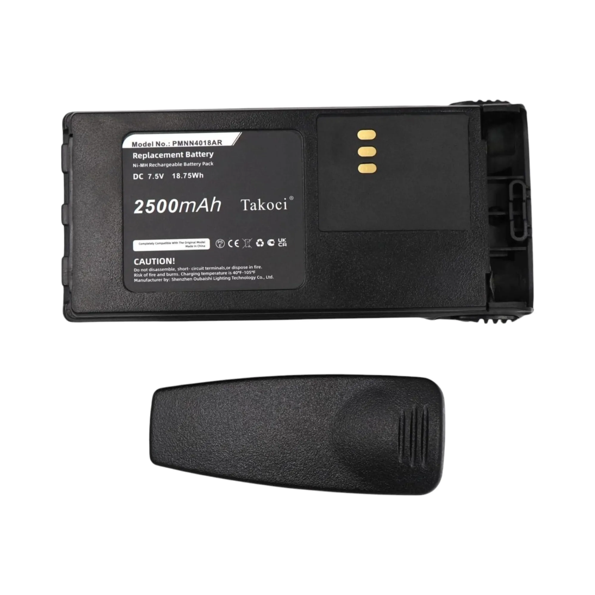 

Replacement Battery 2500mAh for Motorola,CT150,CT250,CT450,CT450LS,PRO3150,GP308,PMNN4018AR,PMNN4019AR,PMNN4018H