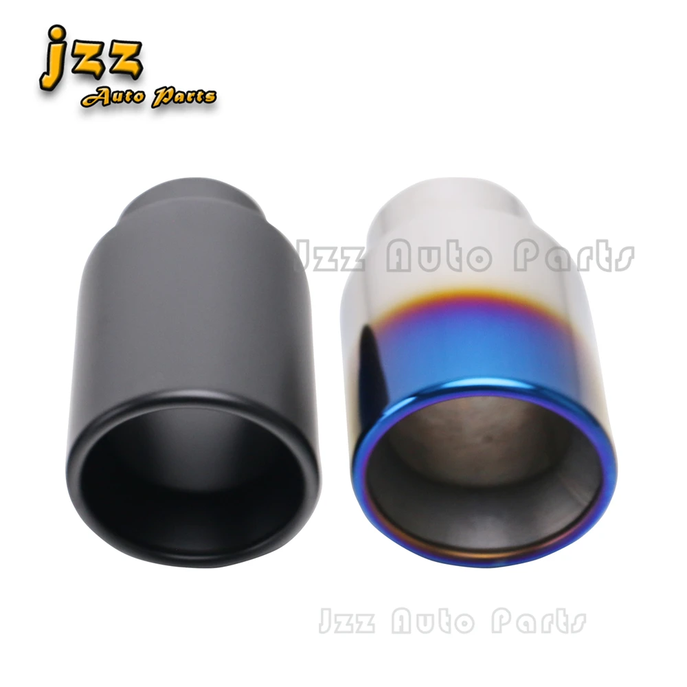 

Universal Car exhaust tail pipe 2.5inch inlet auto exhaust pipe 3.5'' 4'' round outlet muffler tip Car accessories