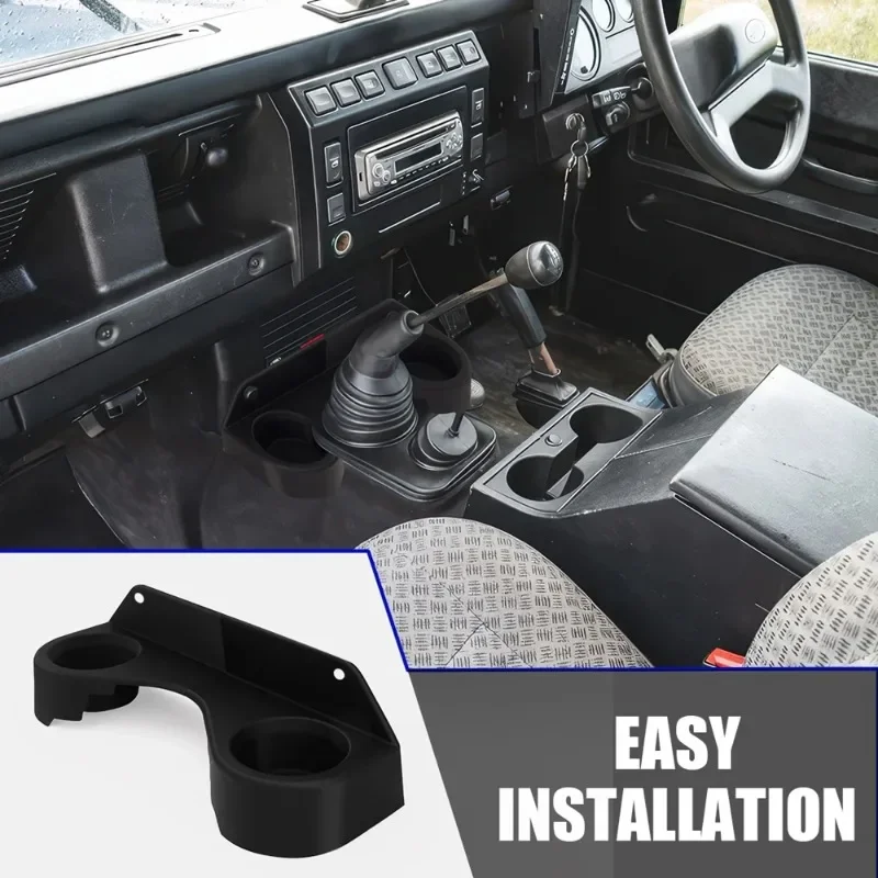  Black Short Center Console Cup Holder For Defender 300Tdi Td5 Models 1994 to 2006RDX - view 4