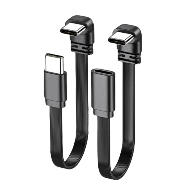 

Flat 240W USB C Male to Male Cable USB C Male to Male Connectors Type C Charging Cable for Laptops Phones 3.94in/7.8in