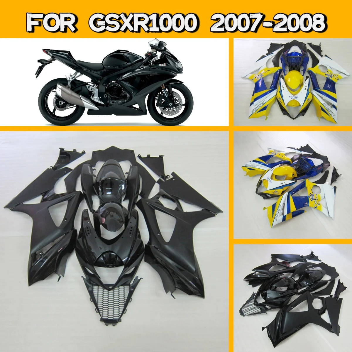 

Fairing Kit for 2007 2008 Suzuki GSXR 1000 Unique Design Injection Molded Motorcycle Fairings Hot Style 07 08 GSXR1000