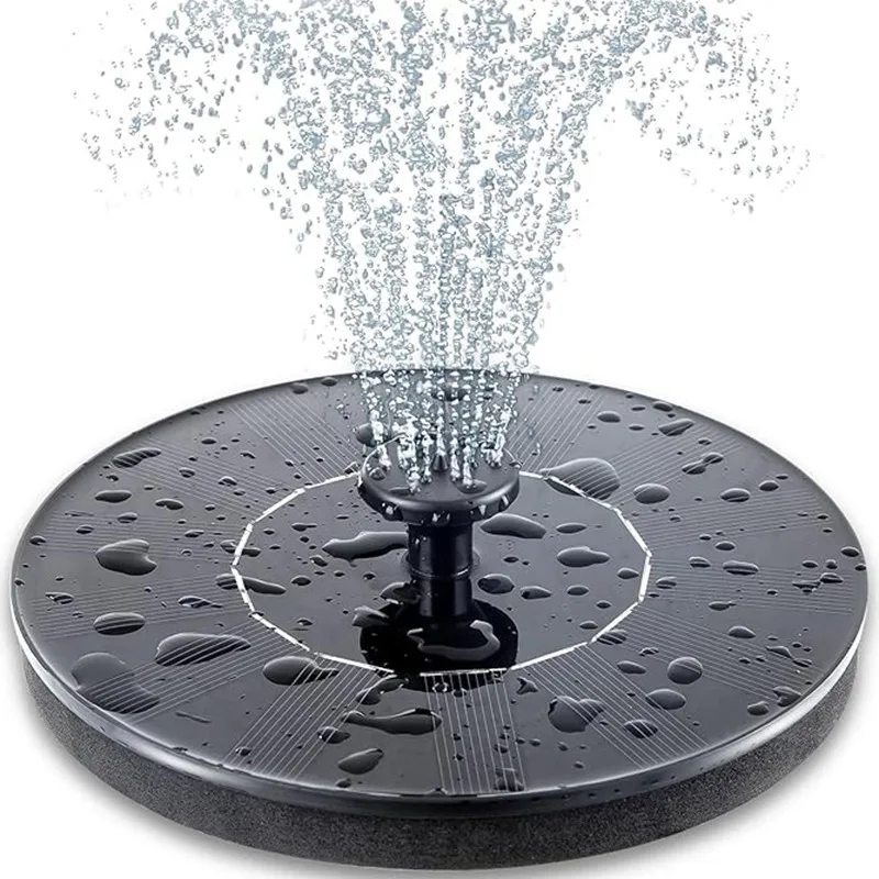 Solar Floating Water Fountain Pool Bird Bathroom Outside Garden Pond Decorative Submersible Pump Durable Plastic Landscape