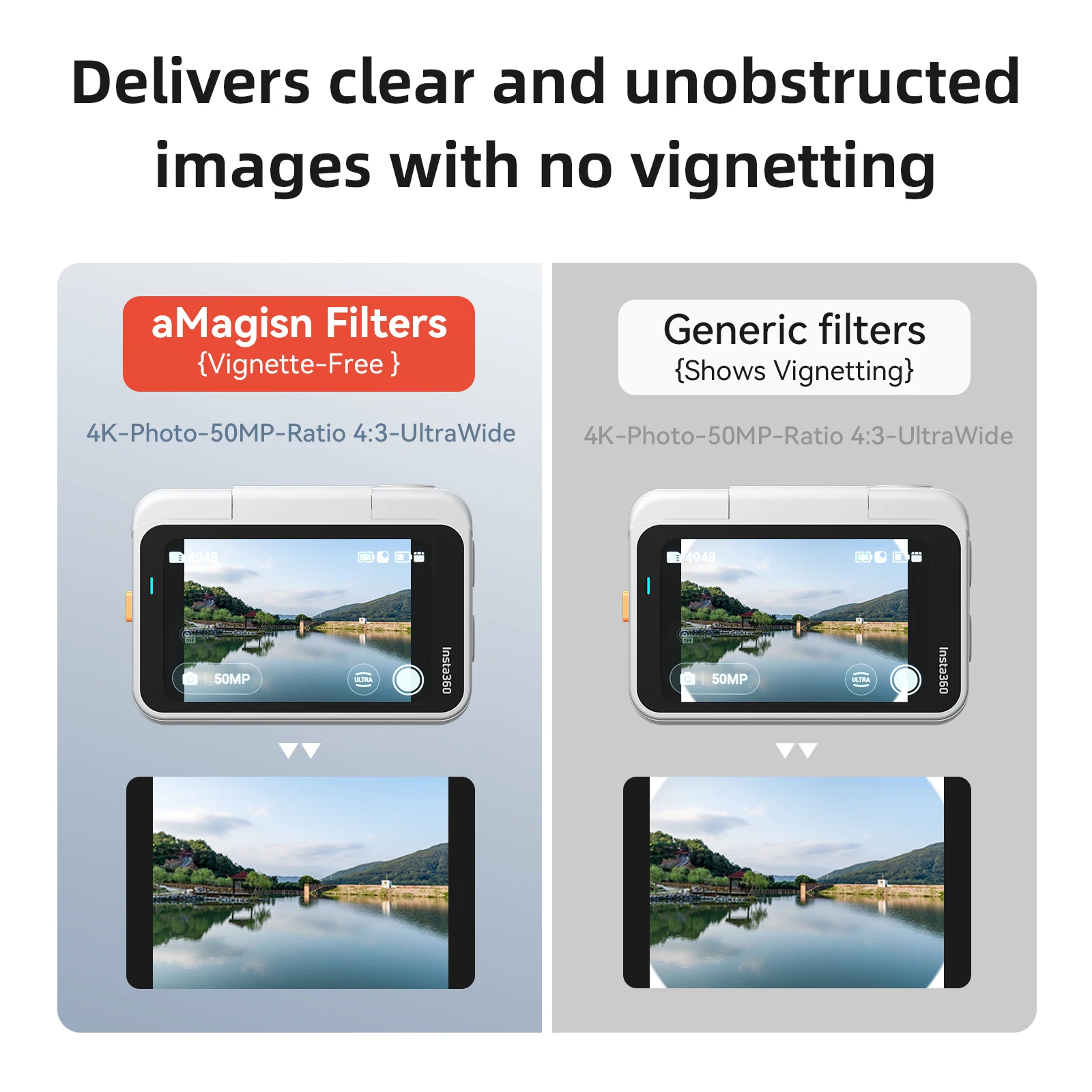 aMagisn Lensfilter voor Insta360 Go Ultra UV CPL ND 8-64 HD Optisch Glas Professioneel Filter voor Insta360 GoUltra Accessoires