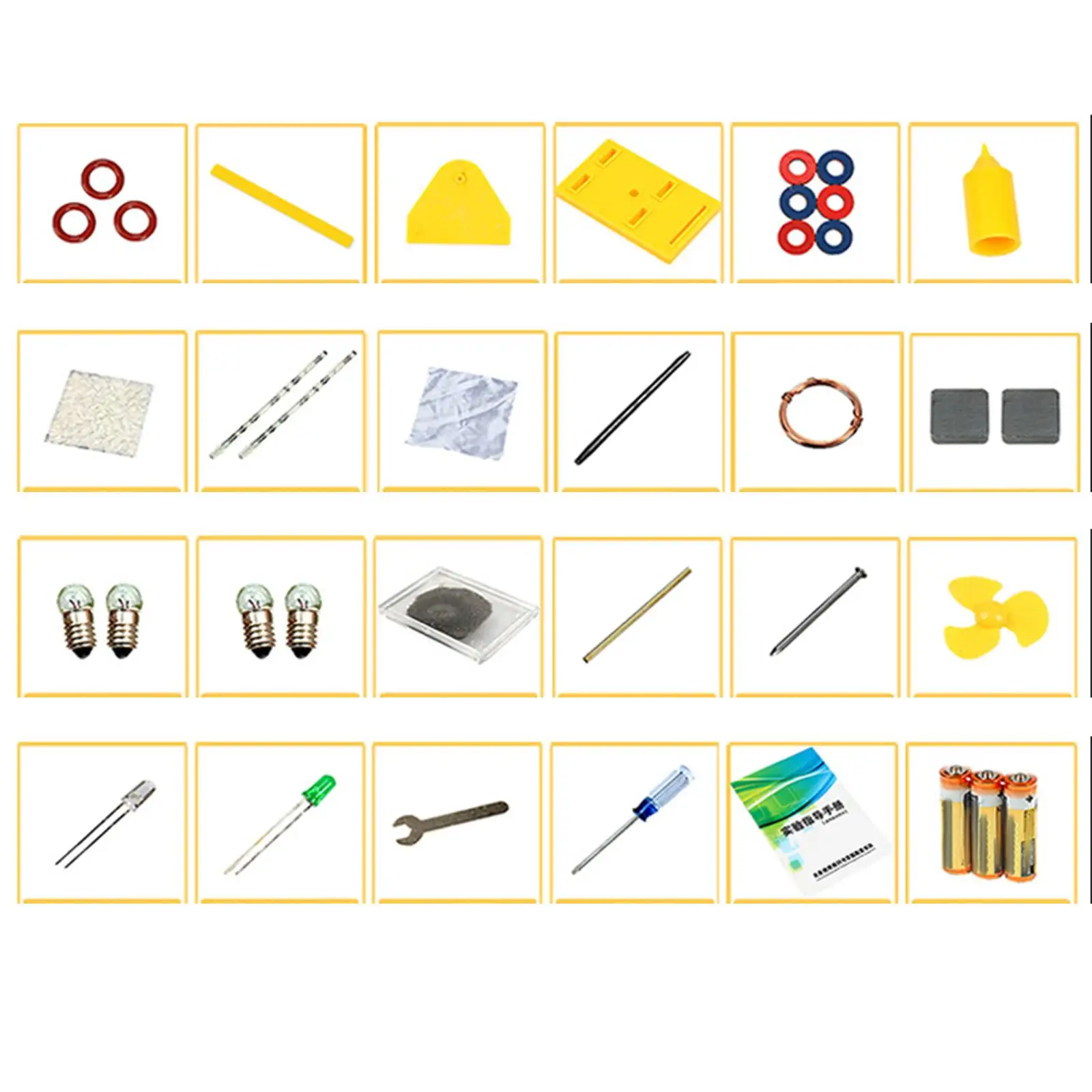 Electricity and Magnetism Kit W Storage Box DIY Projects School Physics