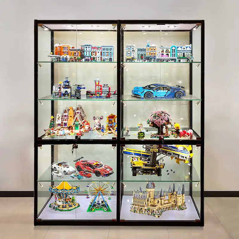 Custom.Boutique Modern Aluminium Profile Showcase Retail Lockable Glass Display Cabinet Cheap Display Showcases for Sale