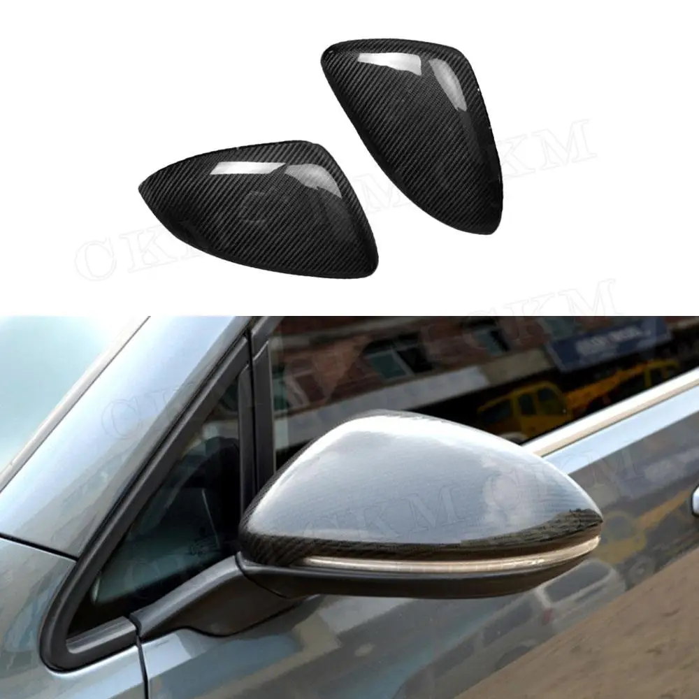 

CKMUUER for Volkswagen VW Golf 7 MK7 GTI R 2014-2018 Replacement Style Carbon Fiber Rear View Mirror Cover Add On Style Body Kit