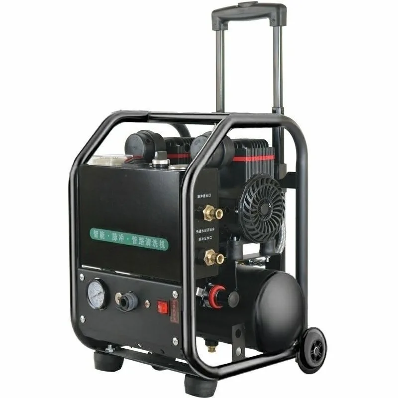 Tie rod type intelligent pulse floor heating cleaning machine radiator pipeline geothermal cleaning dredging