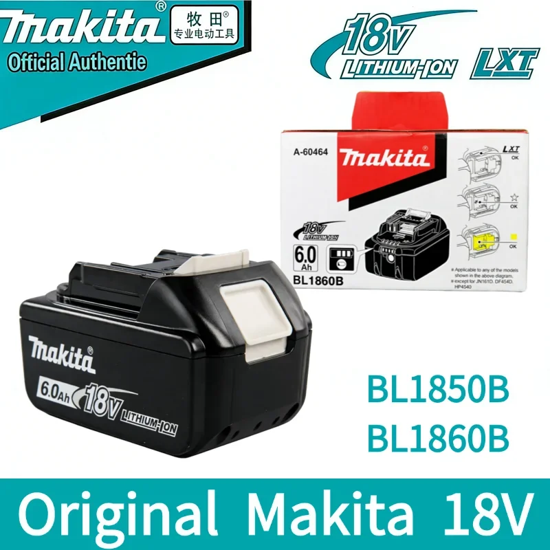 

Original Makita 18V battery 6.0Ah Original rechargeable battery Makita 18V 5.0Ah power tool battery charger BL1850B BL1860B
