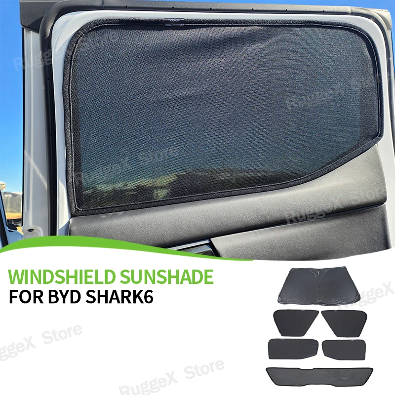 

Rear Window Windscreen Cover For BYD Shark 6 Windshield Sunshade Sun Shade Solar Protection Side Sun Visor Car-cover Accessories