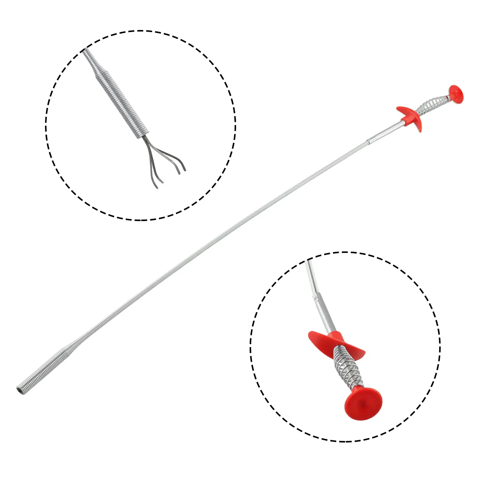 

24inch Hand Tool Spring Long Or Bolt 4 Prongs Claw Pick Up Reach Claw 24inch Bendy Thin For Grabbing Hand Tool 2022