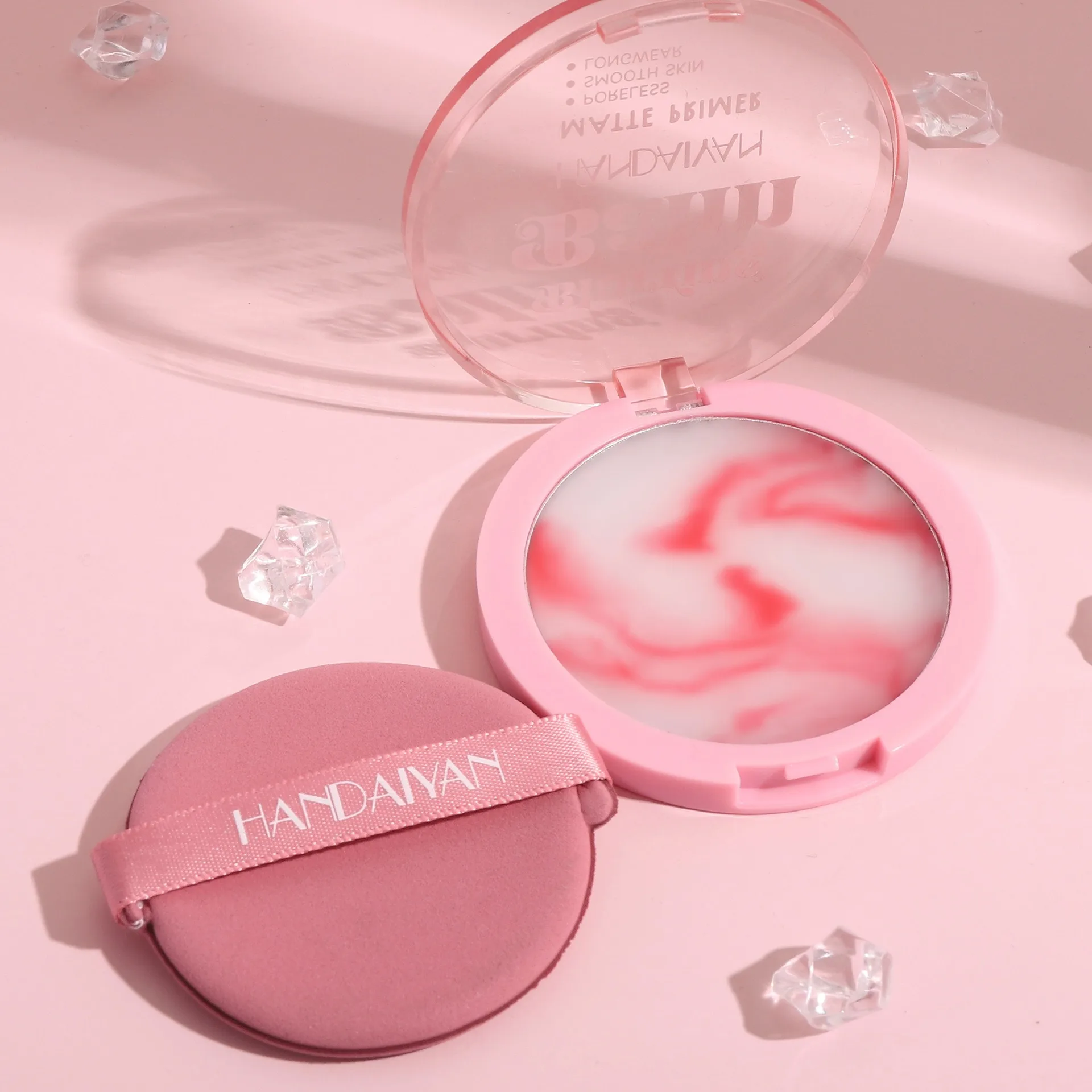 كونتورينج طبيعي خفيف الوزن مقاوم للماء للتحكم في الزيت، بودرة خافي عيوب غير لامعة، كريم مكياج مضغوط، تغطية كاملة #2