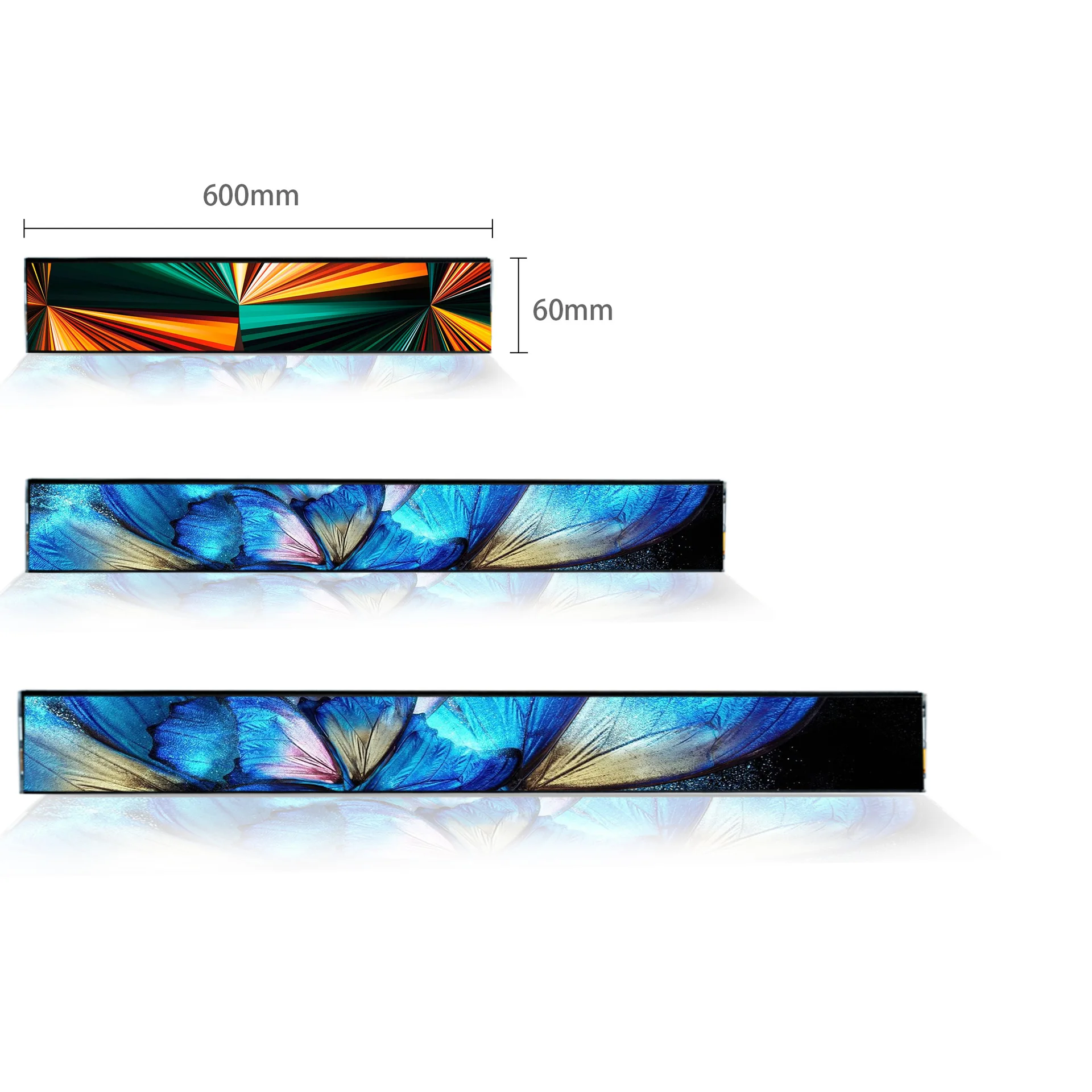 

electronic lcd display screen supermarket digital signage screen electronic label price tag advertising shelf edge stretched bar