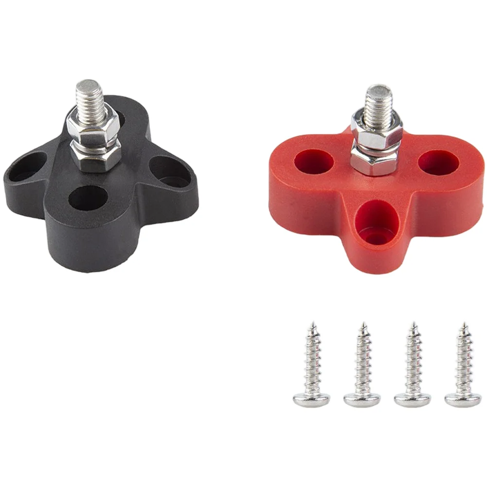 

Клеммы-коннекторы для аккумуляторов 12В, 24В, 48В (M6, M8) с болтами из нержавеющей стали и латунными шайбами для автомобилей и морского транспорта