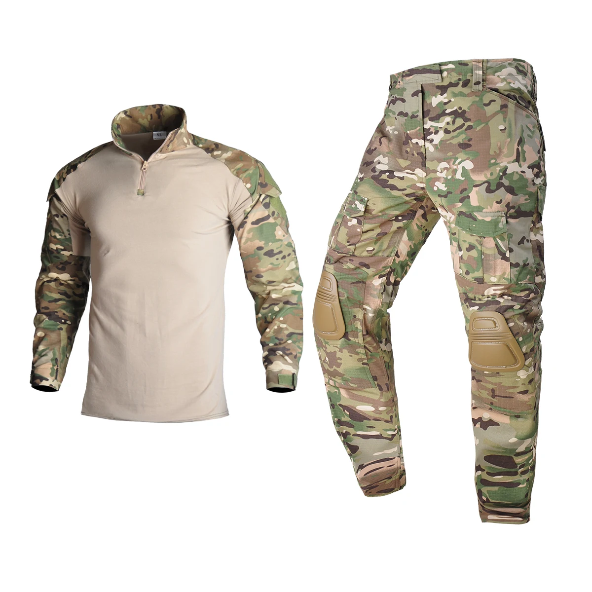 Outdoor Tactical Uniform Camouflage Multicam Shirt Cargo Pan