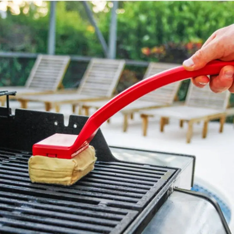 

Barbecue Grill Cleaning Brush Degreasing Flame Retardant Cloth Free Steel Grates BBQ Cleaner Kitchen Grease Remover Tool