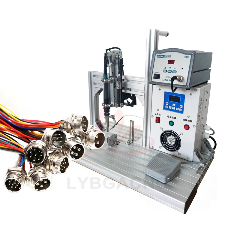 

Fixture Airline Plug Wire Soldering Machine Stable Soldering GX DB Power Plugs Soldering Time 0.2-0.3 Seconds/points High Speed