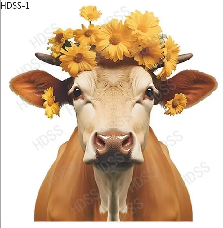 

HDSS-Personalized cow Vinyl animal Car Stickers, Motorcycle Accessories, Helmets, Laptops, Decorative Stickers, PVC