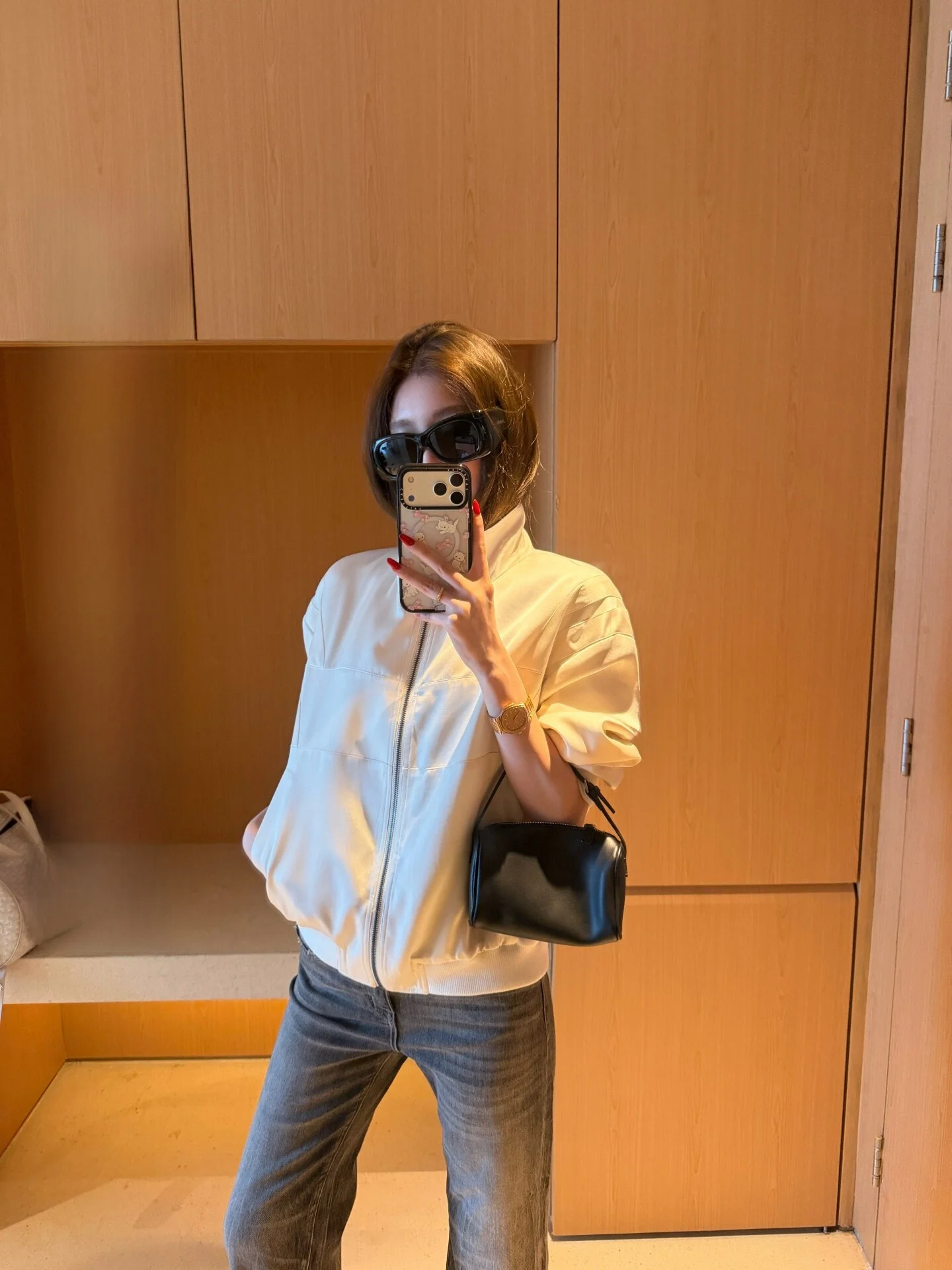 

Yangzifan Feminine Vintage Matte Acetate Satin Short Jacket High Waist Straight Leg Pants Slimming Two Piece Set Women