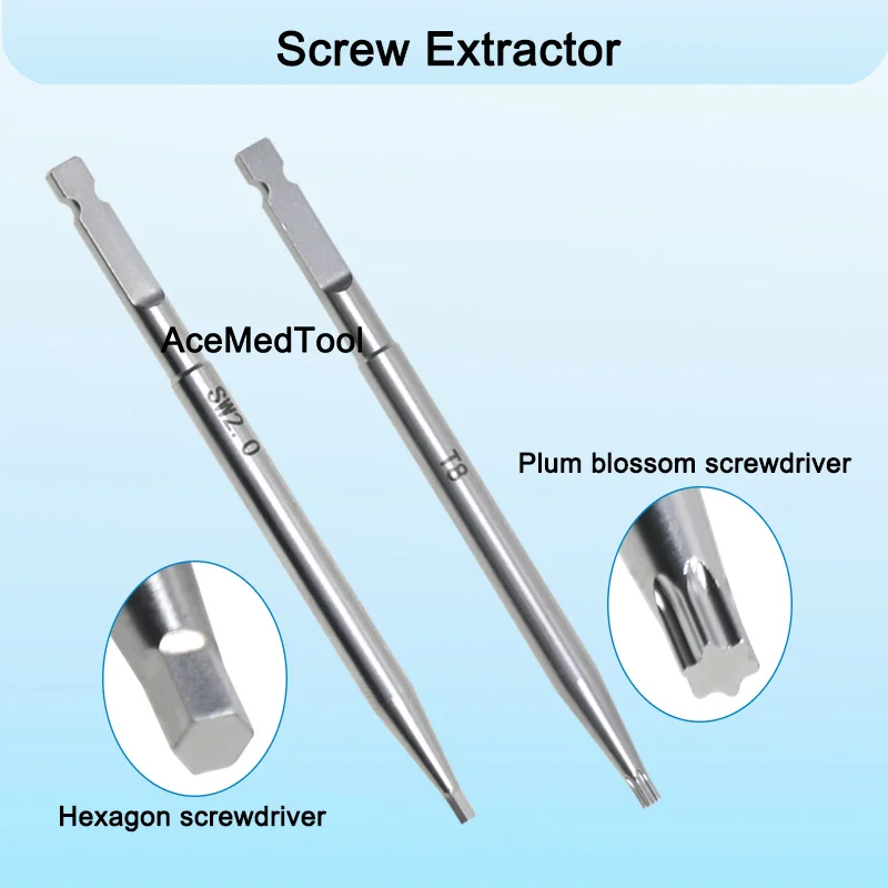 Orthopedic Surgical Screws Screw Extractor Quick Coupling Screwdriver Handle Veterinary Orthopedic Surgery Instrument