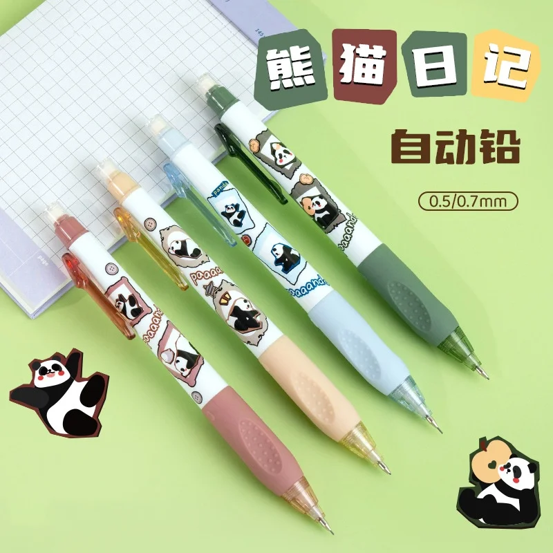 36pcs/lot Kawaii Panda Mechanical Pencil Cute 0.5MM/0.7MM Drawing Writing Automatic Pen School Office Supplies