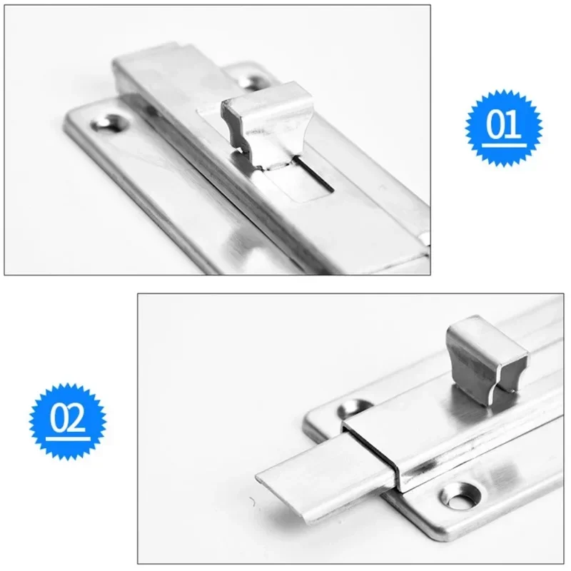 1 Stück Edelstahl-Tür schrauben mit zwei Enden