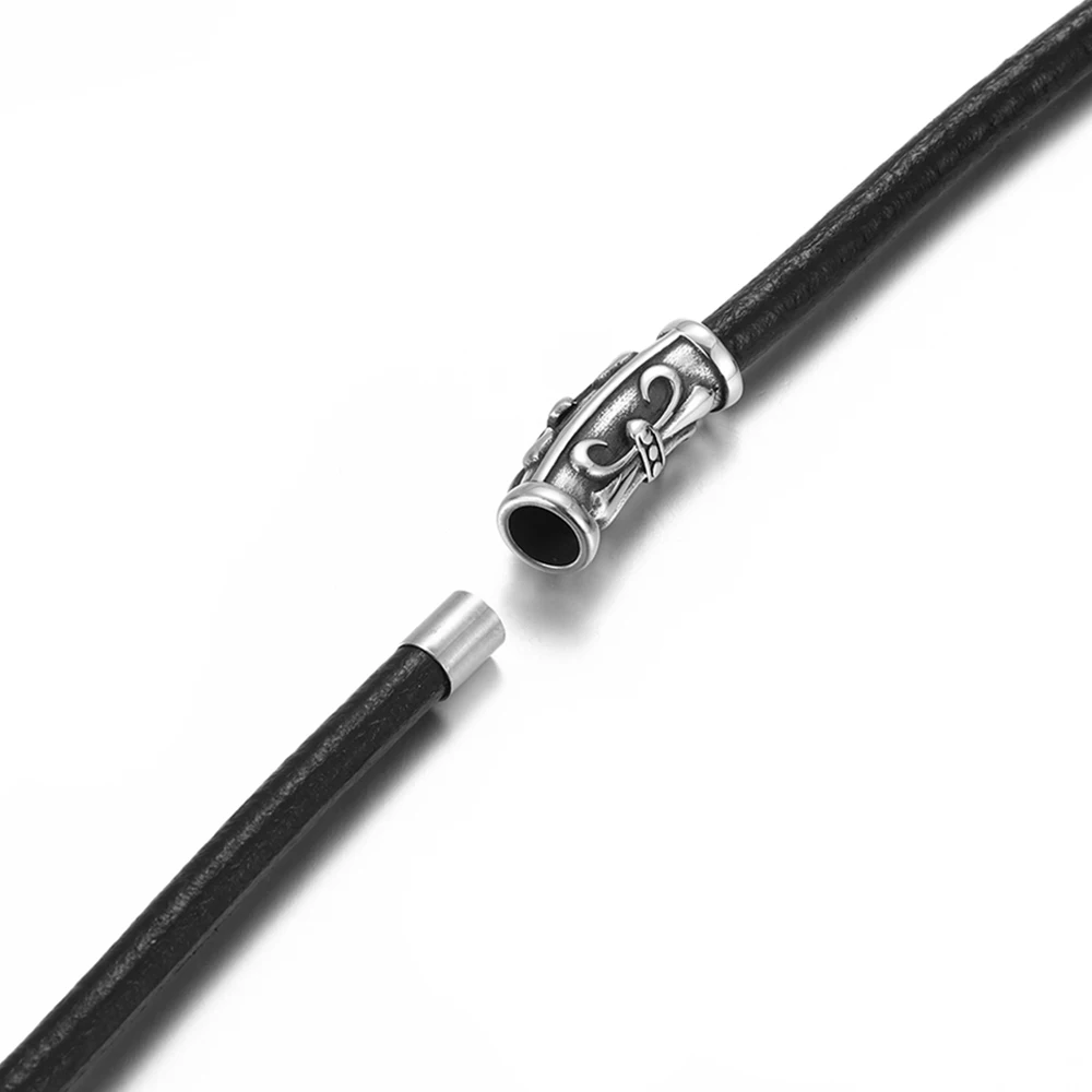 316L Stainless Steel Magnetic Clasps Hole 6mm for Leather Cord Clasp Bracelet Magnet Buckle DIY Jewelry Making Supplies