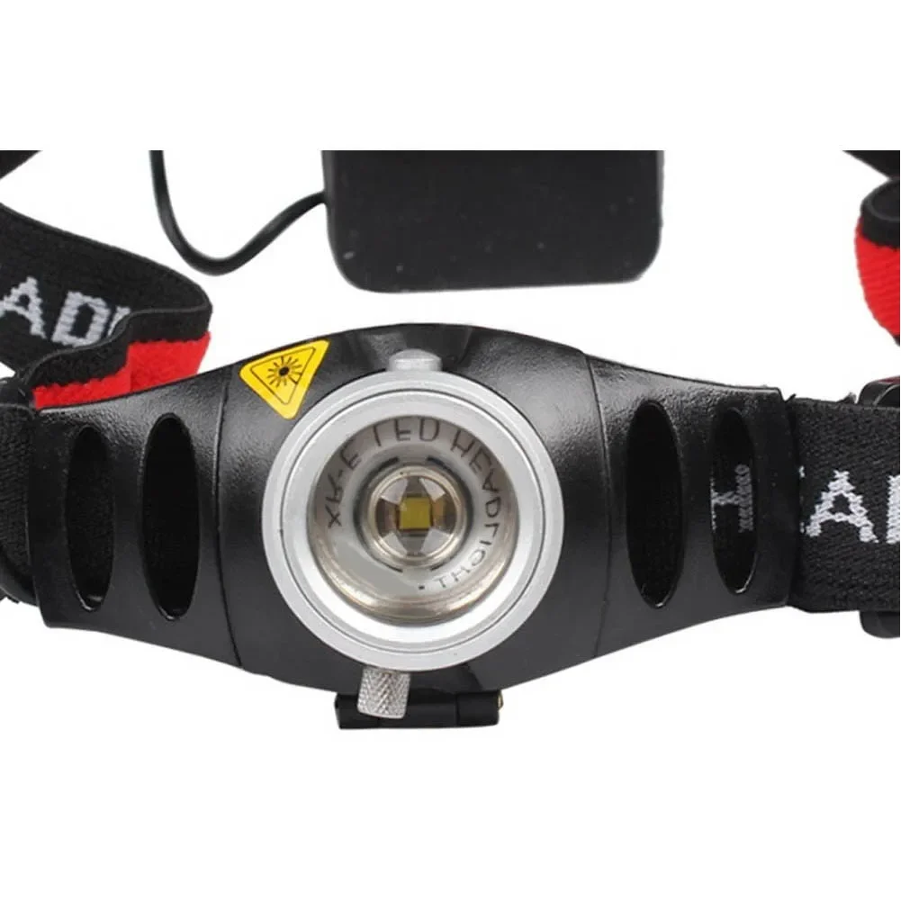 LED Head Light Head Lamp Adjustable 2000LM Focus LED Headlamp Head Light Torch for Camping Fishing Hiking Lights