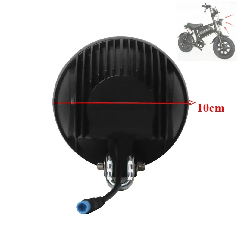 5W Electric Bicycle Headlight  Motorcycle Electric Car LED Light Bright Motorcycle Accessories Suitable for E-Bicycles 24V-72V
