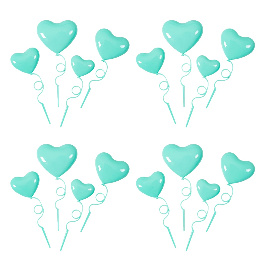 

40pcs Balloon Cupcake Cake Party Cupcake Decor Picks Toppers Birthday Party Dessert Birthday Cake Picks Decor