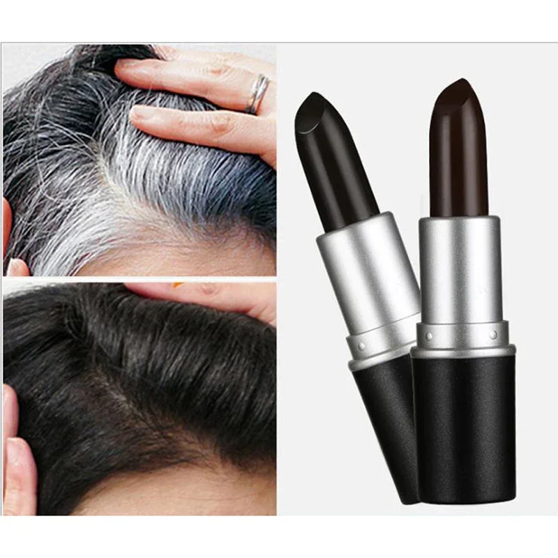 Disposable Hair Dye Instant Gray Root Coverage Hair Color Modify Cream Stick Temporary Cover Up White Hair Hairdressing Products