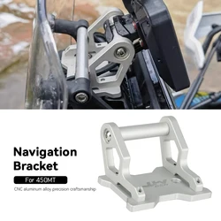 For CFMOTO 450MT 450 MT 2024 2025 Motorcycle Accessories CNC aluminum GPS Phone Holder Stand Navigation New Extension Bracket