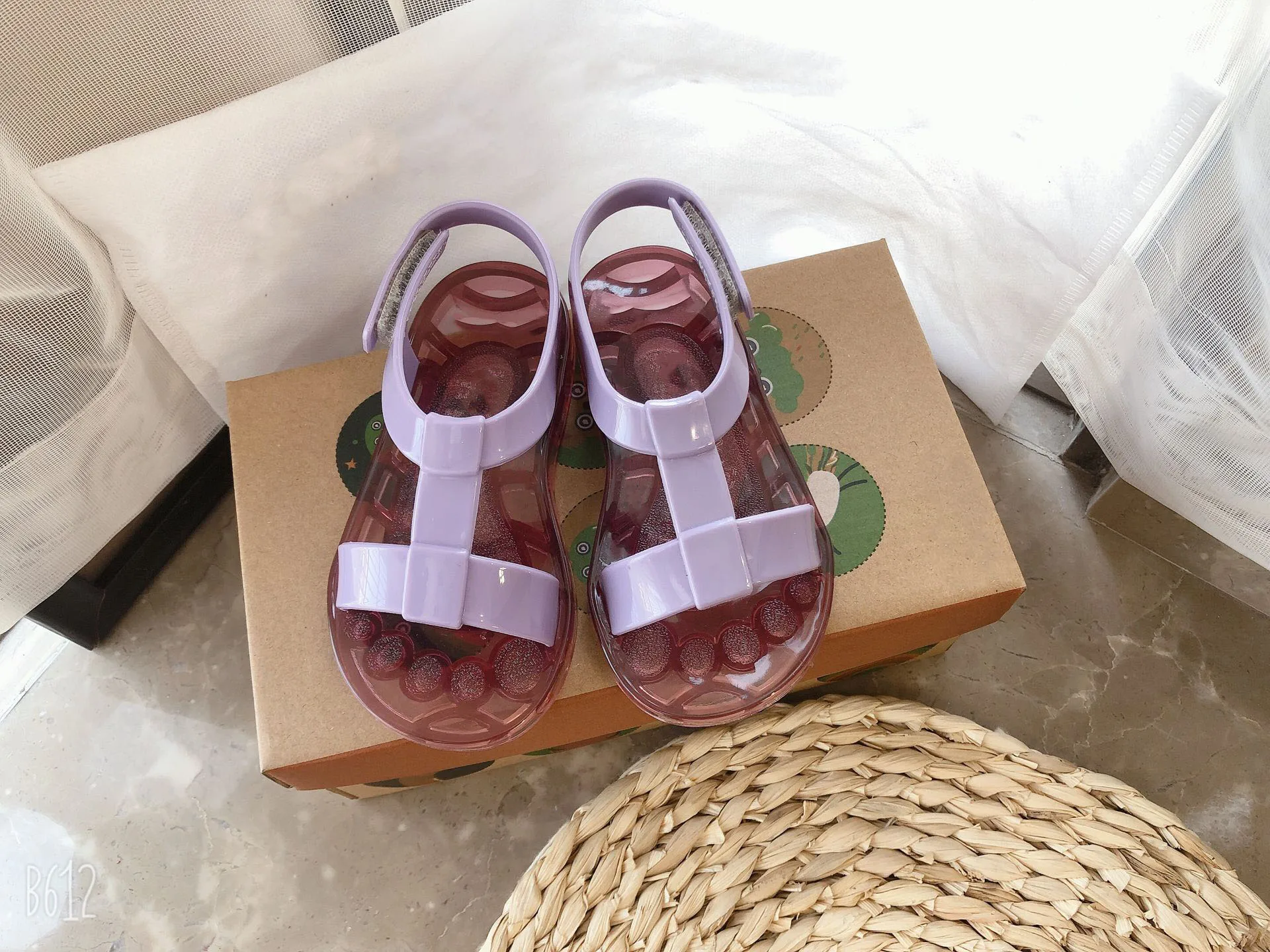 Sandali estivi per bambini ragazzi Casual open-toe Jelly shoes Girls Sweet beach shoes