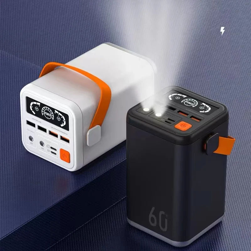 ที่ชาร์จกลางแจ้งในบ้านเร็วสำหรับแล็ปท็อป60,000mAh แบตสำรองมือถือความจุสูง60W