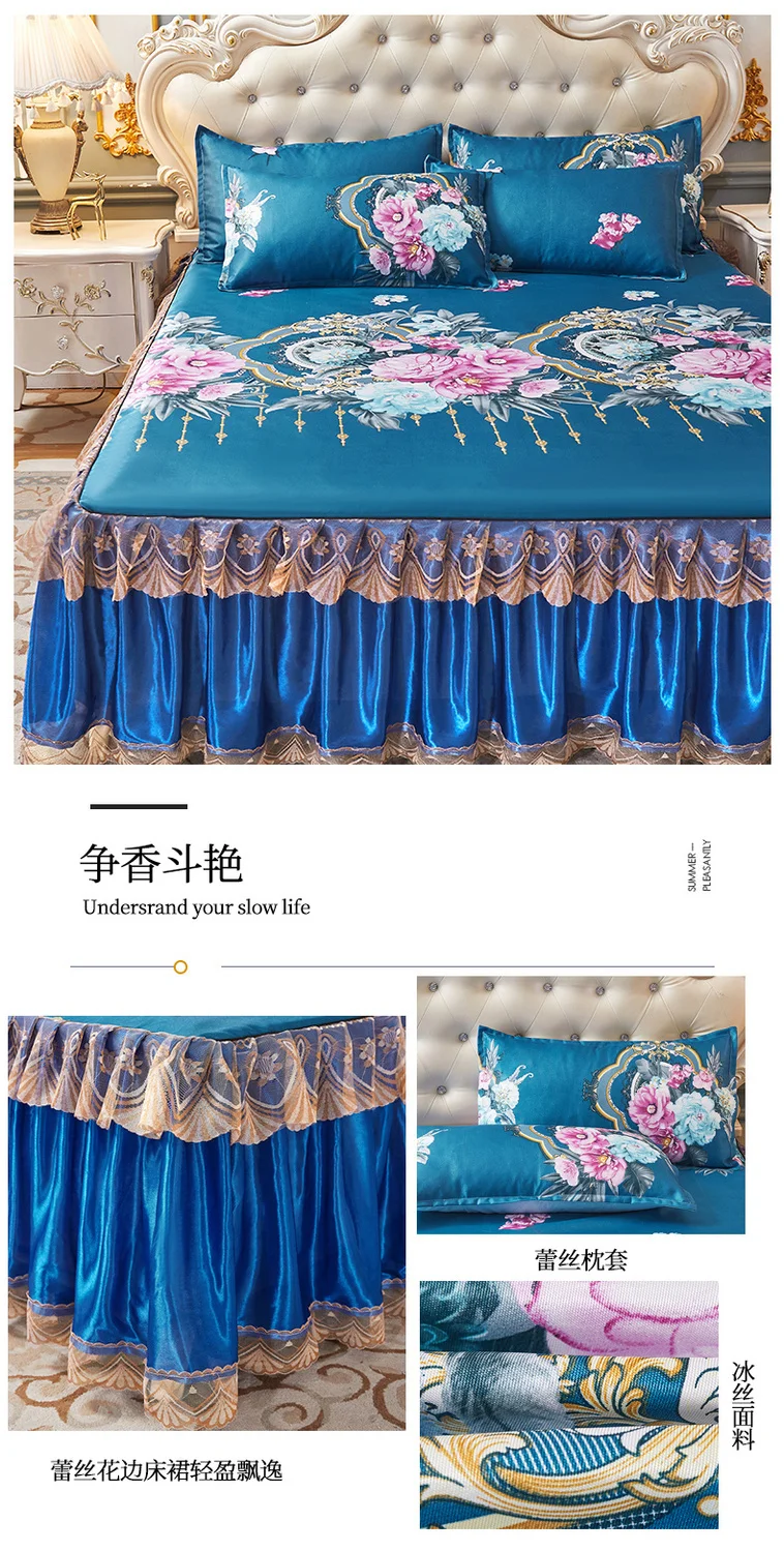 3 teile/los Bett Rock moderne königsblaue Tages decke coole maschinen wasch bare Bettwäsche Bett mit 2 Stück Kissen bezüge für Queen King Size – Detail 34